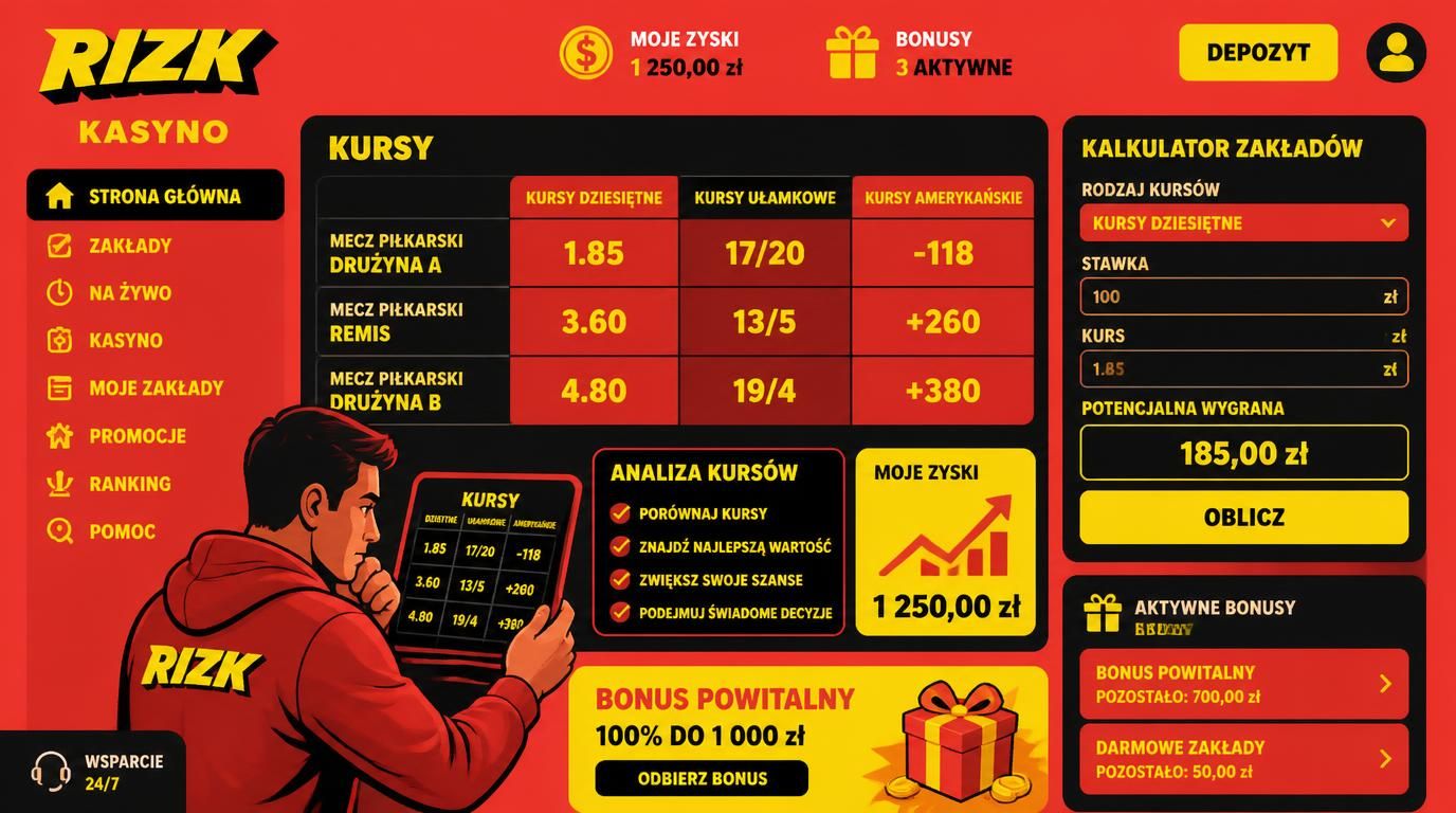 Różne formaty kursów i obliczanie zysku bonusowego